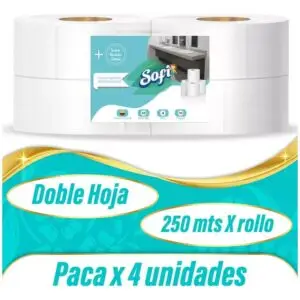 Papel Higiénico Sofi - 4 Rollos C/U 250 Metros